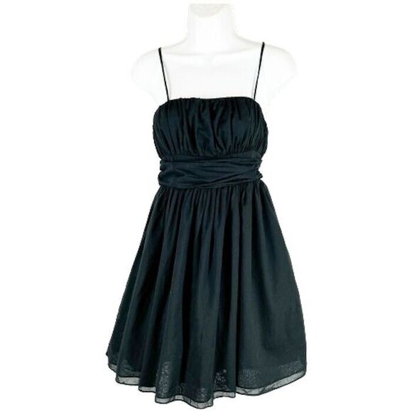 LUELLA Prom Summer Dress Size 3 Black Mini Full Tulle Skirt Bow 90's Retro - Picture 1 of 12